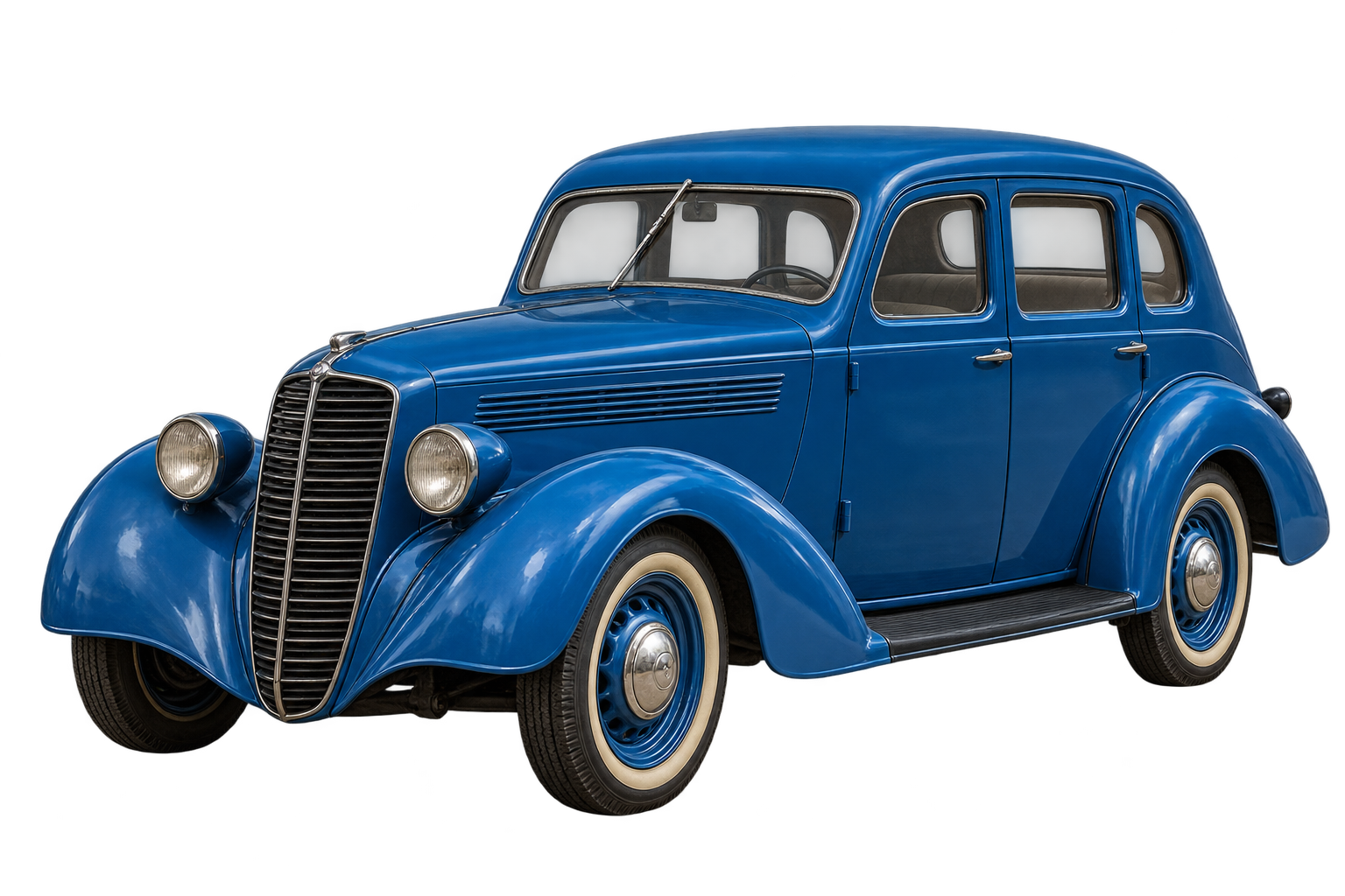 Berlina azul de uma fase posterior da evolução.